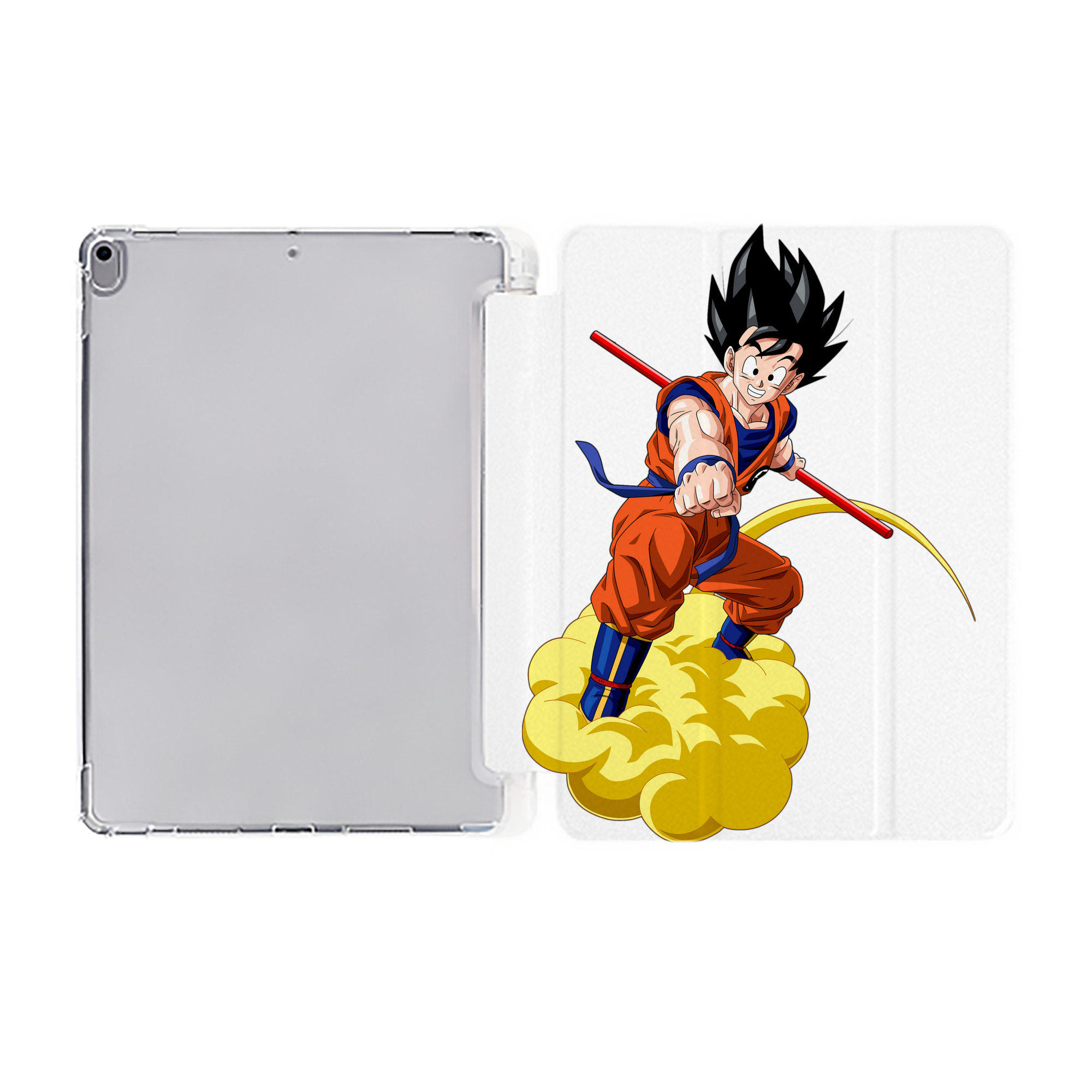 （画像用） ドラゴンボール 孫 悟飯（そんごはん）DRAGON BALL Son Gohan IPad ケース ペン収納付き 三つ折りスタンド PUレザー×シリコン 対応機種9.5/10.5/10.9インチ